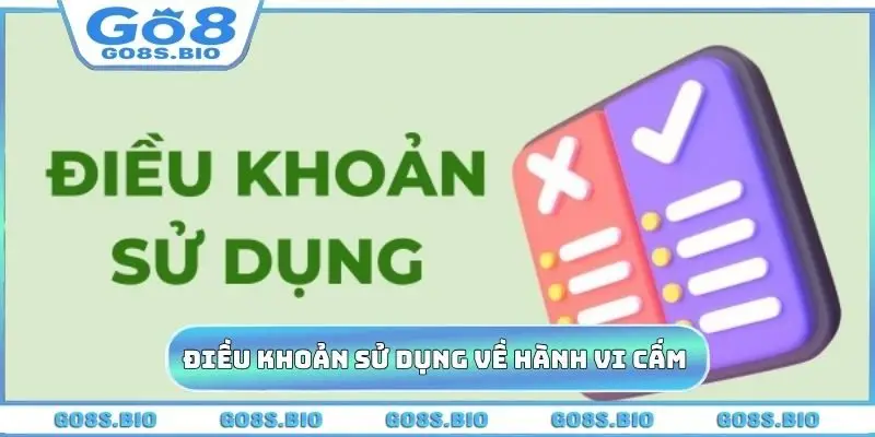 Điều khoản sử dụng về hành vi cấm tại nhà cái