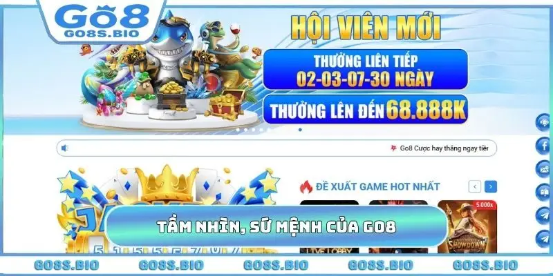 Tầm nhìn, sứ mệnh vượt bậc khi giới thiệu GO8